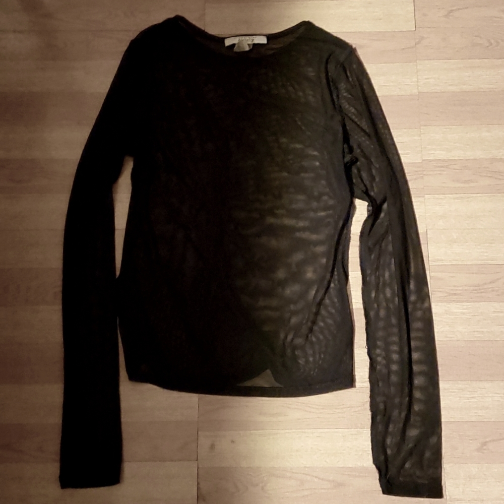 Black Mesh Top